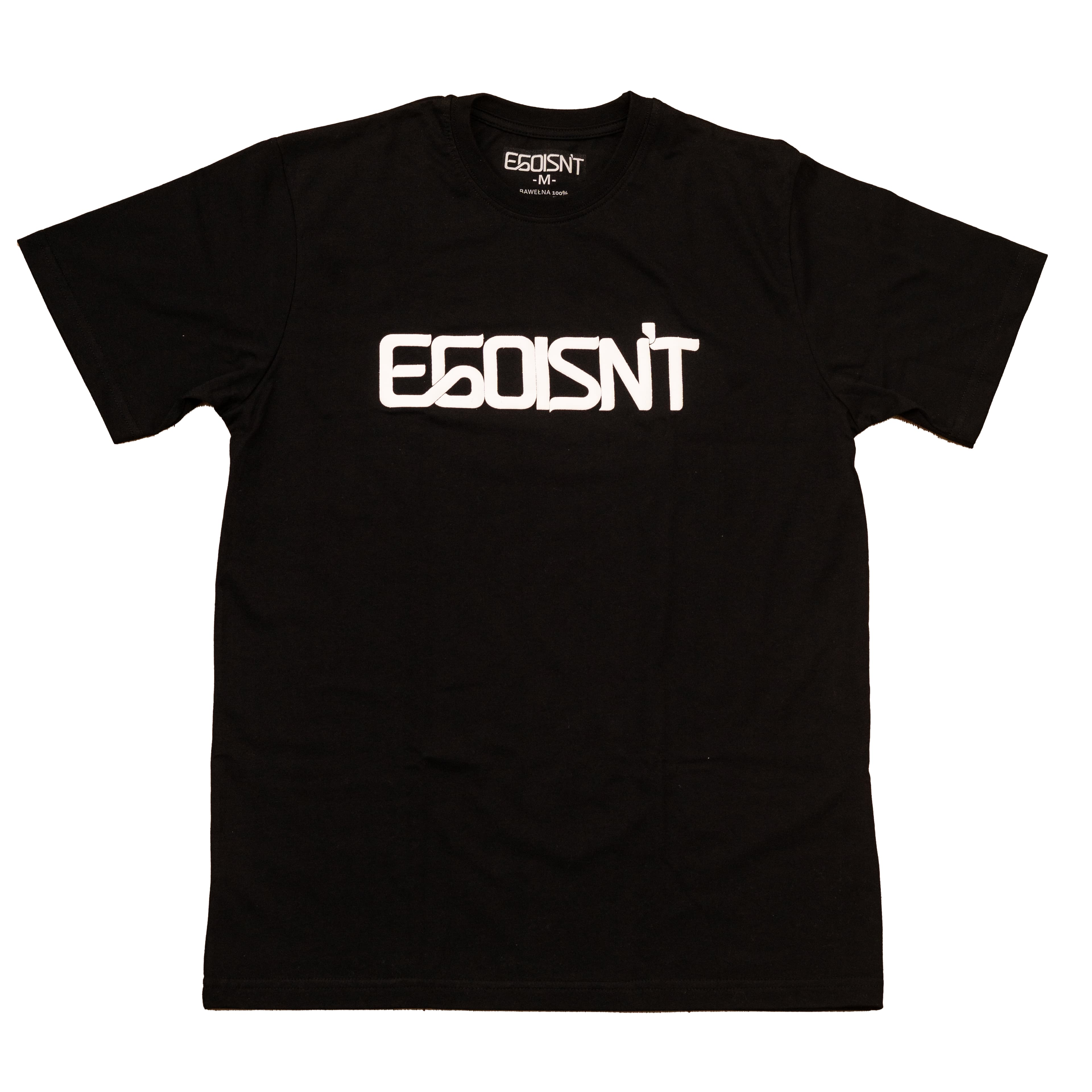 EGOISN'T T-shirt Black – flat